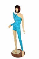 Bowie Inspired Peacock Blue Holographic Set - Coquetry Clothing