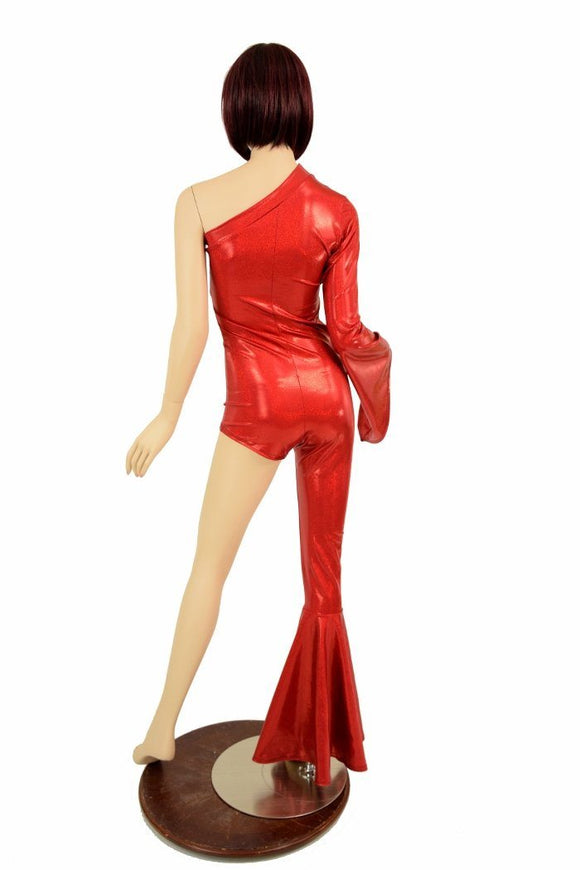 Bowie Inspired Red Catsuit - Coquetry Clothing