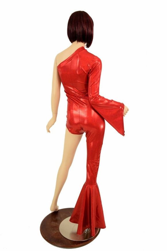 Bowie Inspired Red Catsuit - Coquetry Clothing