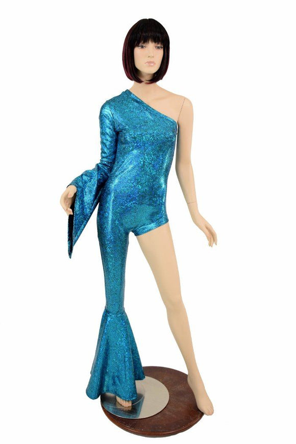 Bowie Inspired Turquoise Catsuit - Coquetry Clothing