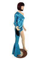 Bowie Inspired Turquoise Catsuit - Coquetry Clothing