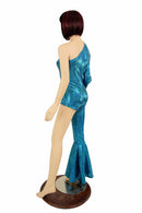 Bowie Inspired Turquoise Catsuit - Coquetry Clothing