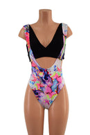 Brazilian Back Suspender Romper in Dreamscape (top sold separately) - Coquetry Clothing