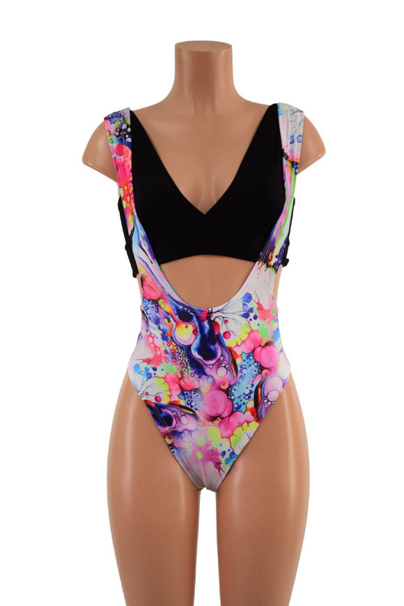 Brazilian Back Suspender Romper in Dreamscape (top sold separately) - Coquetry Clothing