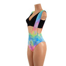 Brazilian Back Suspender Romper in Spectrum (top sold separately) - Coquetry Clothing
