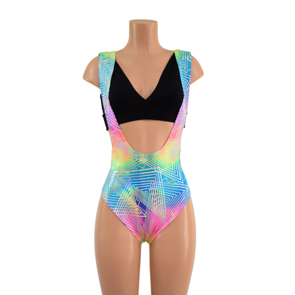 Brazilian Back Suspender Romper in Spectrum (top sold separately) - Coquetry Clothing