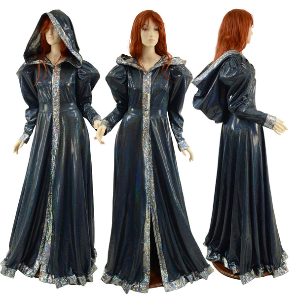 Open Front Breakaway Gown with Reaper Hood and Victoria Sleeves - 1