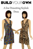 Build Your Own A - Line Drawstring Keyhole Dress - Coquetry Clothing