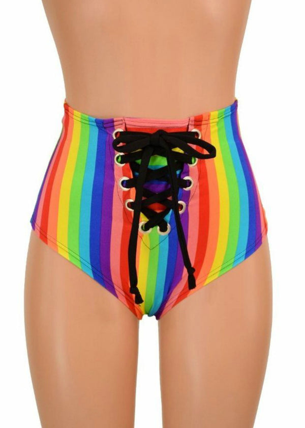 Build Your Own Front Lace Up Siren Shorts - 3