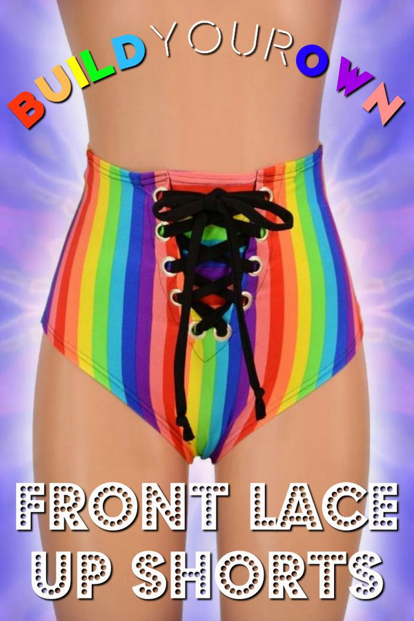 Build Your Own Front Lace Up Siren Shorts - 1