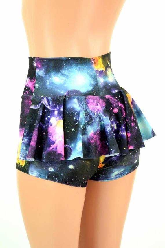 Build Your Own High Waist Ruffle Rump Shorts - Coquetry Clothing