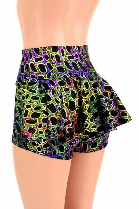 Build Your Own High Waist Ruffle Rump Shorts - Coquetry Clothing