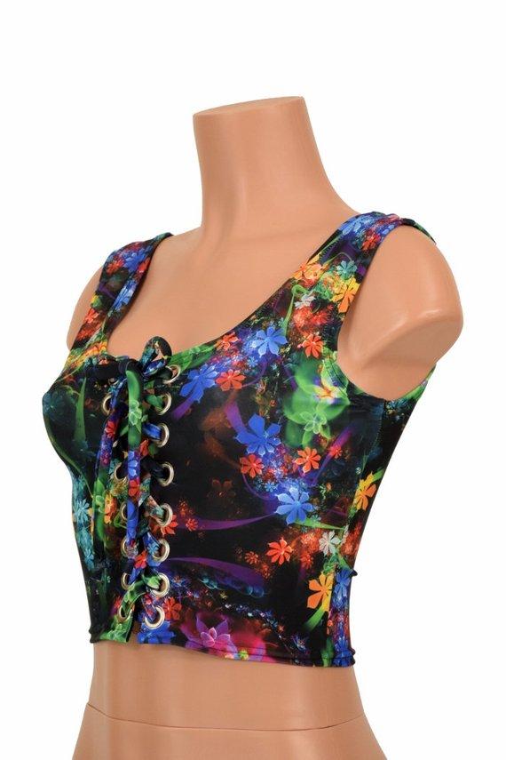 Build Your Own Lace Up Crop Tank - 10