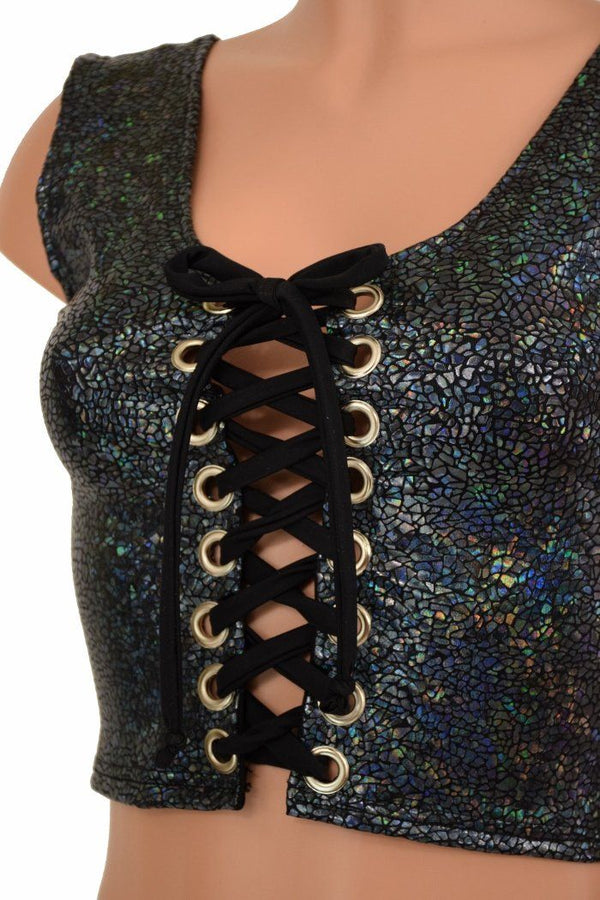 Build Your Own Lace Up Crop Tank - 5