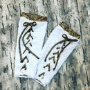Build Your Own Lace Up Minky Leg Warmers - Coquetry Clothing