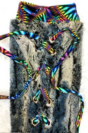 Build Your Own Lace Up Minky Leg Warmers - 4