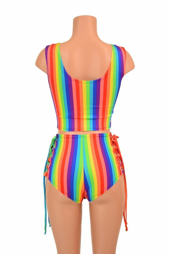 Build Your Own Lace Up Top & "Siren" Shorts Set - Coquetry Clothing