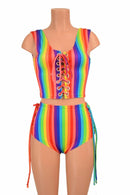 Build Your Own Lace Up Top & "Siren" Shorts Set - Coquetry Clothing