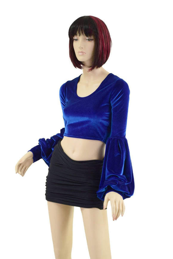 Build Your Own Lantern Sleeve Crop Top - Coquetry Clothing