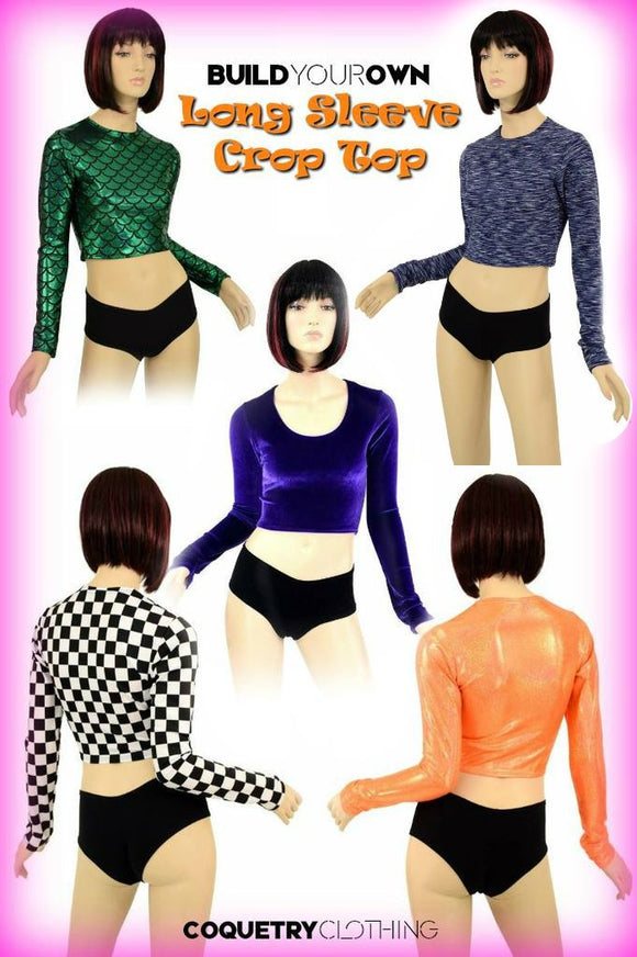 Build Your Own Long Sleeve Crop Top - Coquetry Clothing