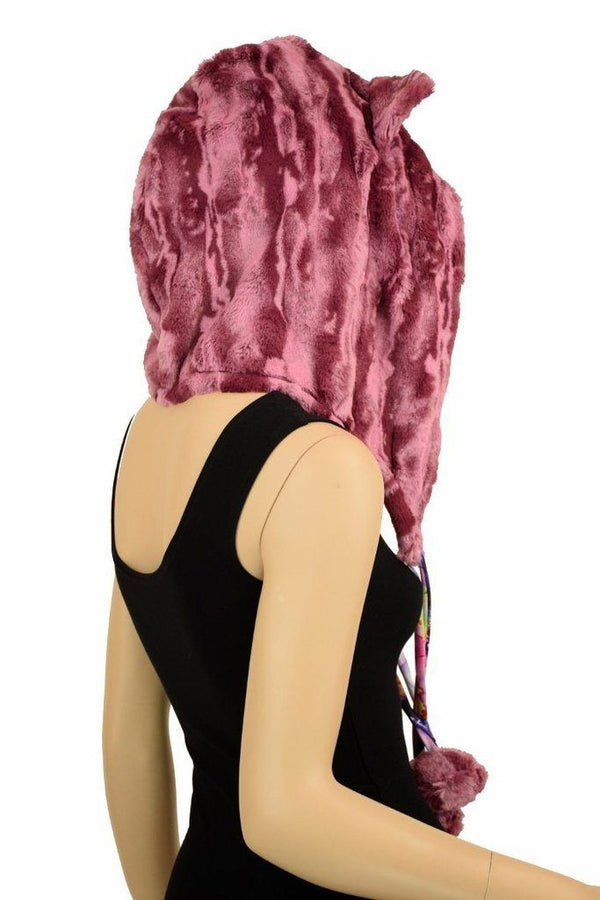 Build Your Own Minky Pom Pom Cat Ear Hood - 4