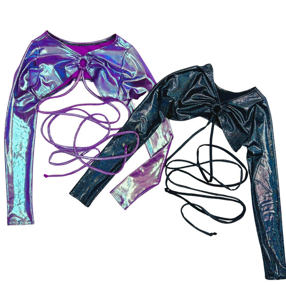 Build Your Own O - ring Front Bolero with Removable Body Wrap Tie - Coquetry Clothing