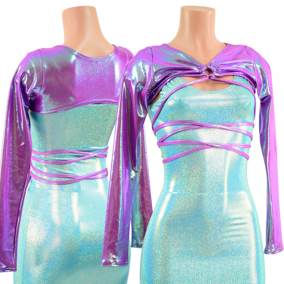 Build Your Own O - ring Front Bolero with Removable Body Wrap Tie - Coquetry Clothing