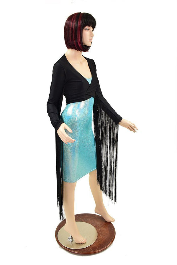 Build Your Own Wrap and Tie Crop Top with 30" Fringe - 8