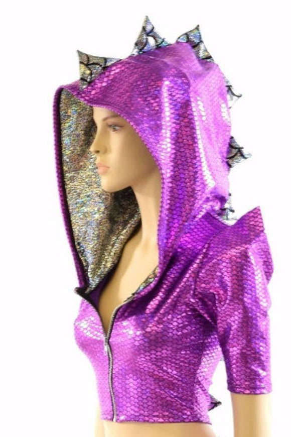 Build Your Own Zip - Up Dragon Crop - Coquetry Clothing