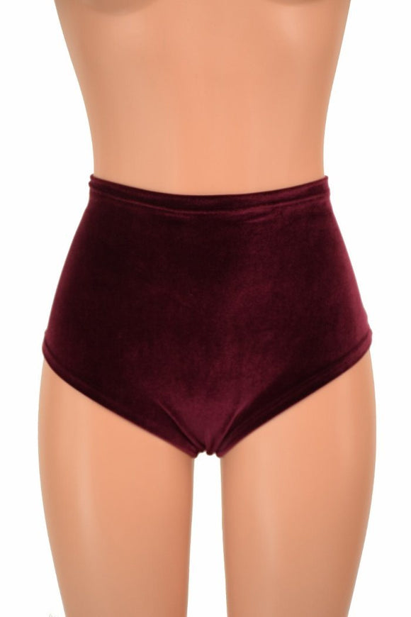 Burgundy Back Lace Up Siren Shorts - Coquetry Clothing