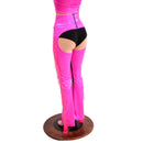Burlesque Style Zip Away Bootcut Chaps with Fringe - Coquetry Clothing