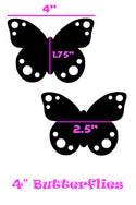 Pink UV Butterfly Pasties - 3
