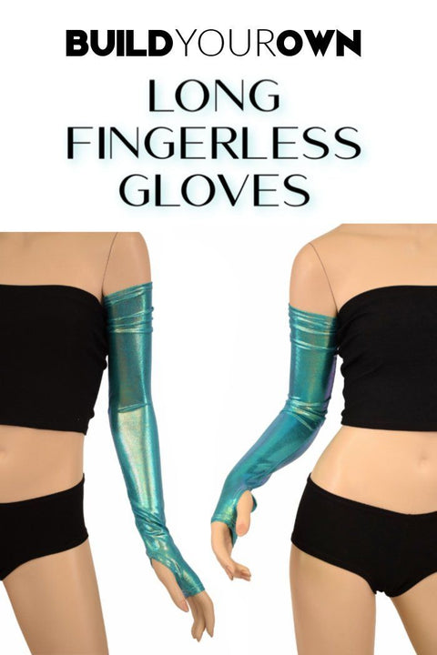 Build Your Own Long Fingerless Glove Arm Warmers - Coquetry Clothing