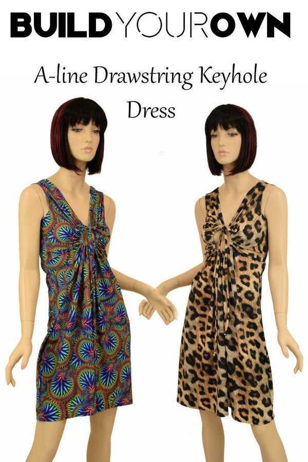 Build Your Own A-Line Drawstring Keyhole Dress - 1
