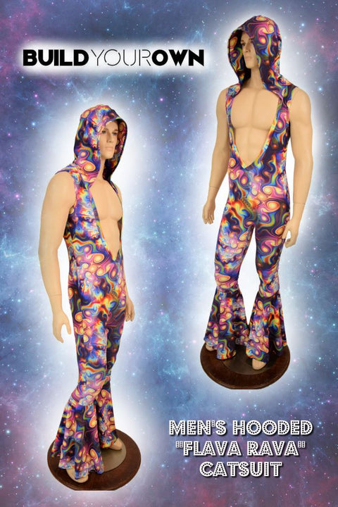 Build Your Own Mens Hooded "Flava Rava" Catsuit - Coquetry Clothing