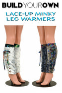 Build Your Own Lace Up Minky Leg Warmers - 1
