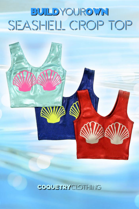 Build Your Own Seashell Crop Top - Coquetry Clothing