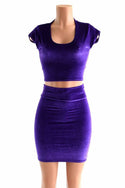 Cap Sleeve Crop & Bodycon Skirt Set - 5