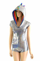 Cap Sleeve Dragon Spiked Hoodie Romper - Coquetry Clothing