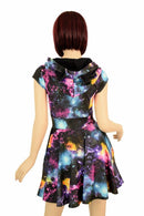 Cap Sleeve Galaxy Cat Skater Dress - Coquetry Clothing