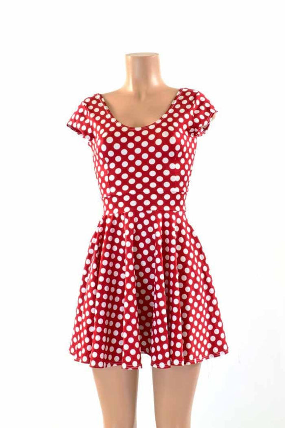 Cap Sleeve "Minnie" Skater Dress - Coquetry Clothing