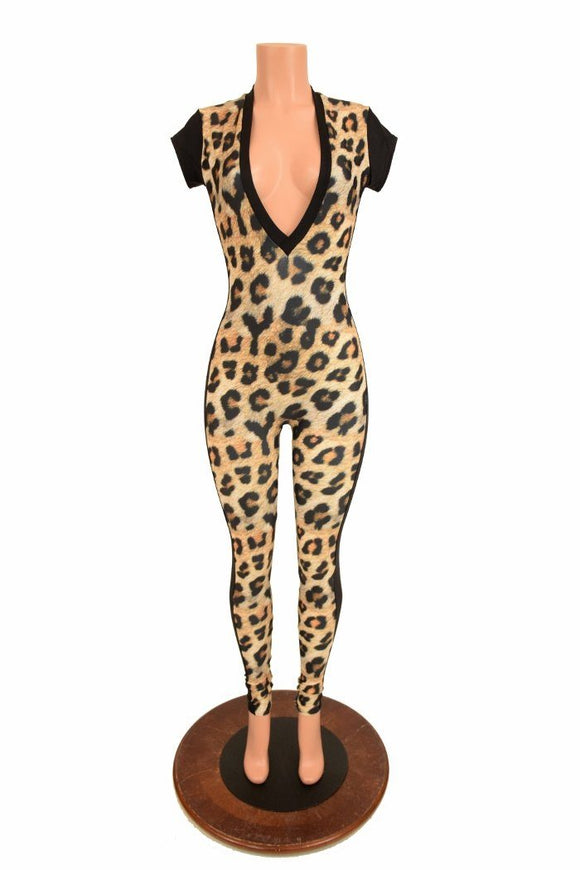 Cap Sleeve Side Panel Catsuit - Coquetry Clothing