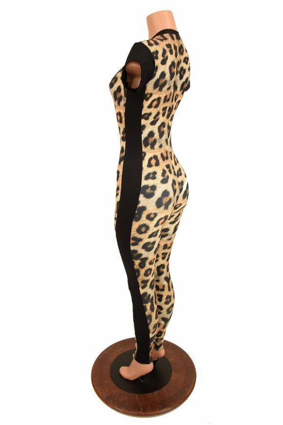 Cap Sleeve Side Panel Catsuit - Coquetry Clothing