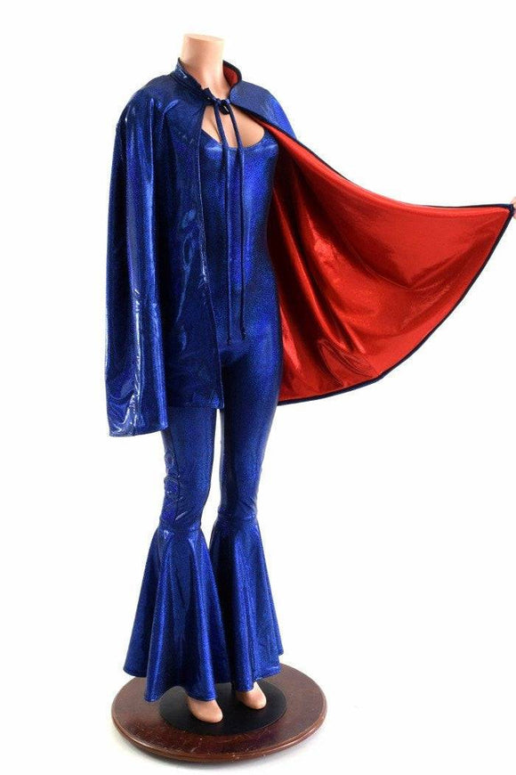 Cape & Flared Catsuit Set - Coquetry Clothing