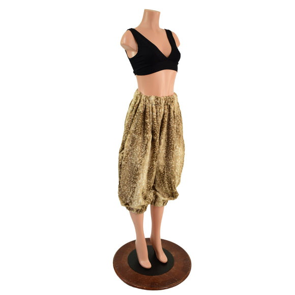Cappuccion Fawn Minky Faux Fur Pants - Coquetry Clothing