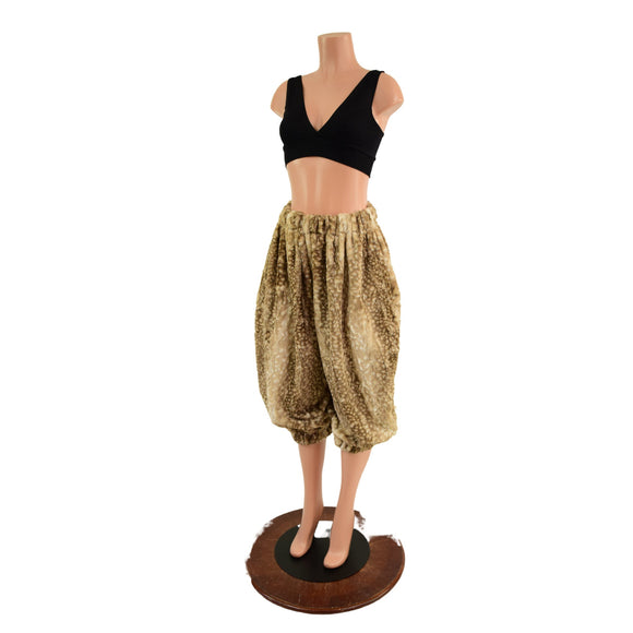 Cappuccion Fawn Minky Faux Fur Pants - Coquetry Clothing
