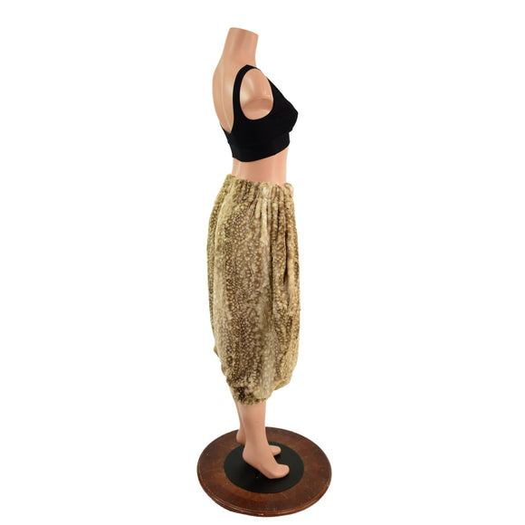 Cappuccion Fawn Minky Faux Fur Pants - Coquetry Clothing