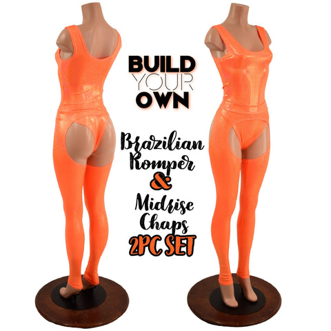 Build Your Own Brazilian Back Romper & Midrise Chaps Set - Coquetry Clothing