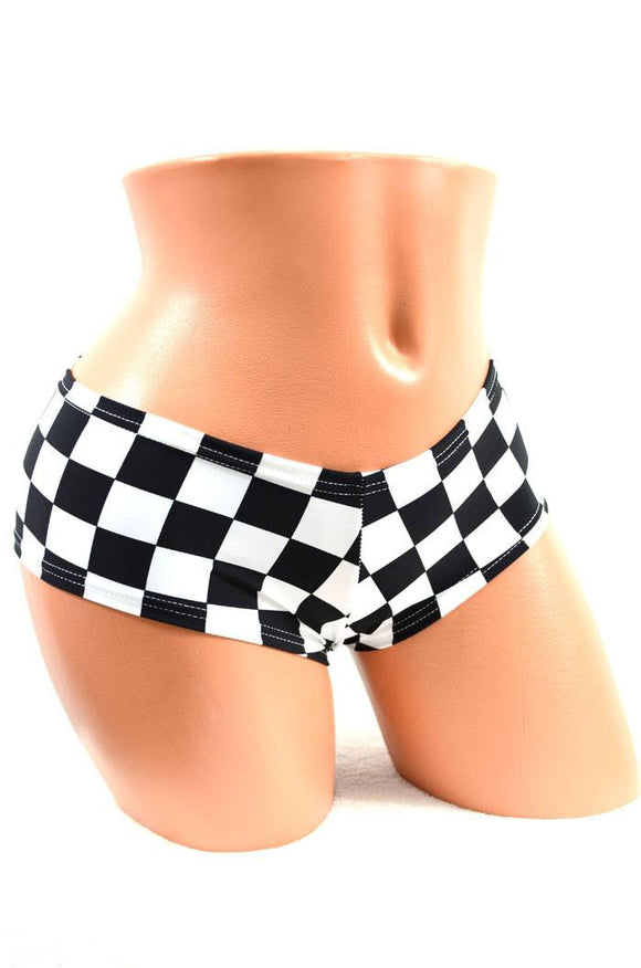 Checkered Booty Shorts - Coquetry Clothing