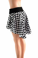 Checkered Hi - Lo Mini Skirt - Coquetry Clothing